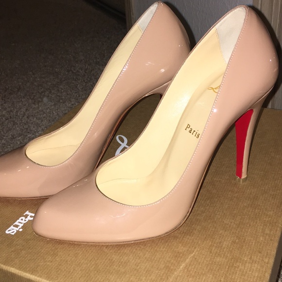 Christian Louboutin Decolette 100MM Nude Size 39.5 - Picture 3 of 8